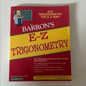 Barron's E-Z Trigonometry Book - Red and Yellow